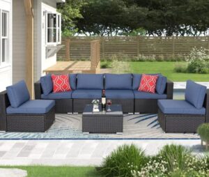 7 Pieces Outdoor Sectional Set